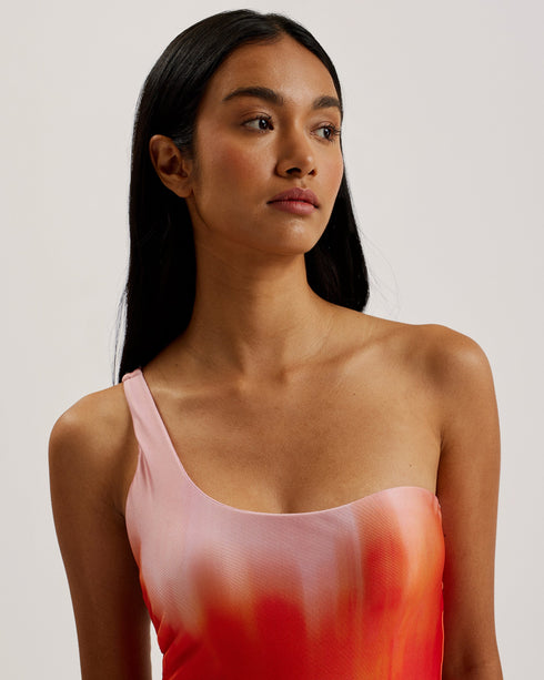 SOPEYAA-Swimwear-Ombre One Shoulder Swimsuit- Ted Baker Romania